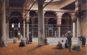 Jean-Leon Gerome : Interior of a Mosque